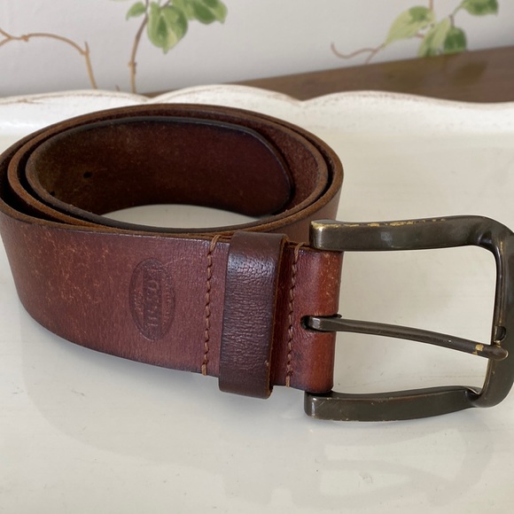 Fossil Other - Fossil Men’s Brown Leather Belt Size 34